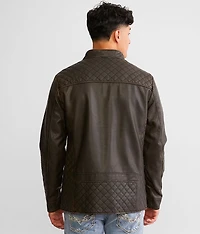 Washed Pleather Jacket