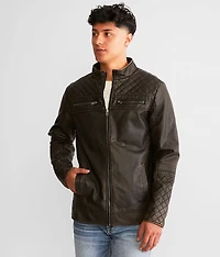 Washed Pleather Jacket