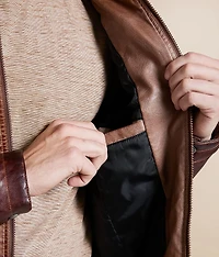 Washed Pleather Jacket
