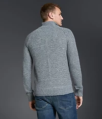 Textured Quarter Zip Sweater
