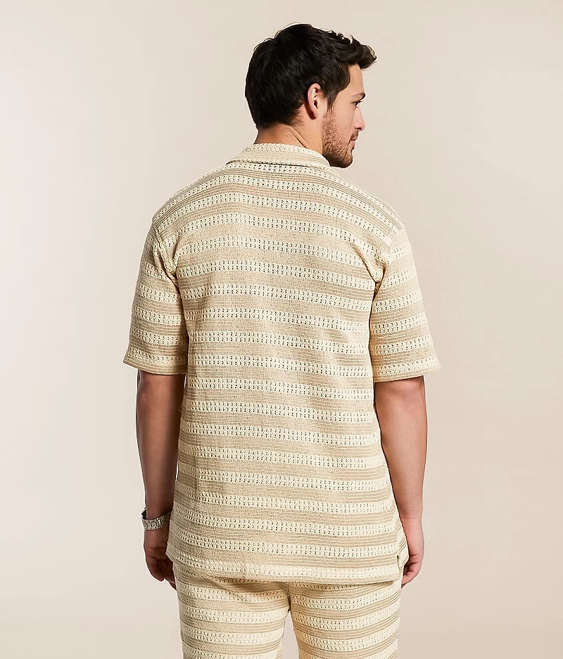 Crochet Striped Shirt