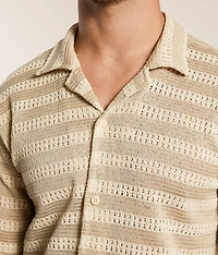 Crochet Striped Shirt