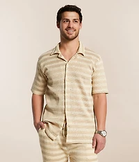 Crochet Striped Shirt