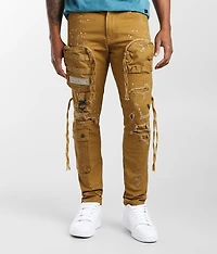 Wheat Cargo Taper Stretch Jean