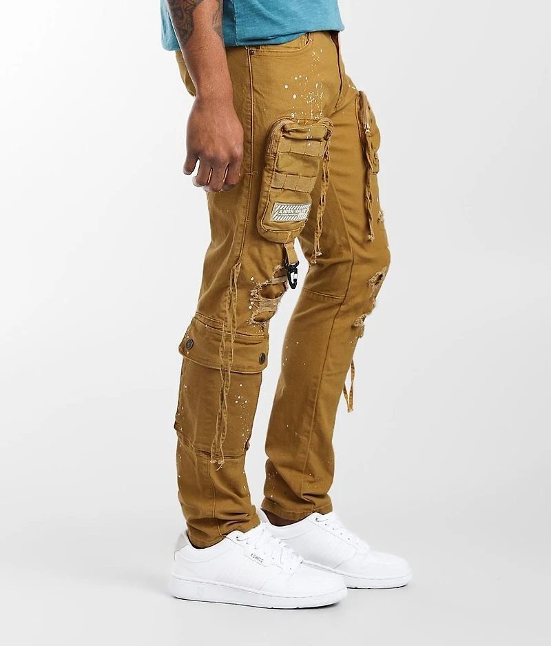 Wheat Cargo Taper Stretch Jean