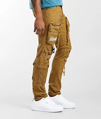 Wheat Cargo Taper Stretch Jean