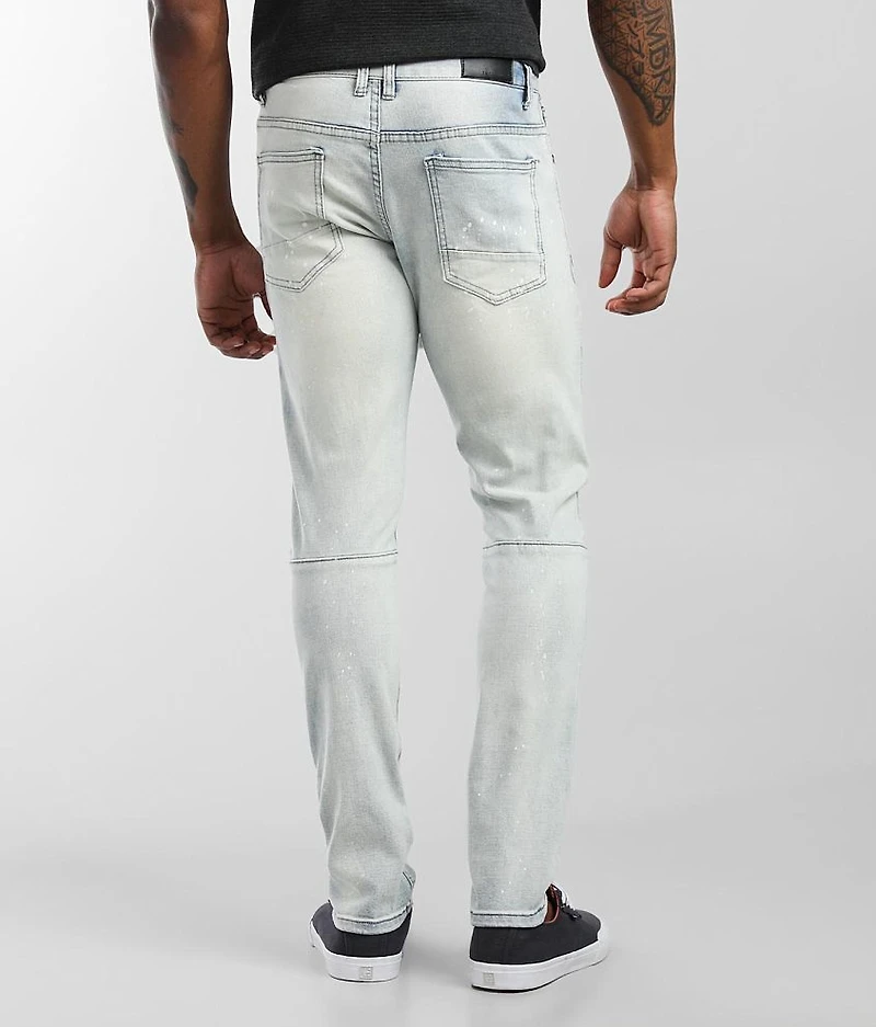 Embroidered Taper Stretch Jean