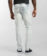 Embroidered Taper Stretch Jean