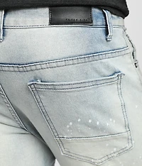 Embroidered Taper Stretch Jean