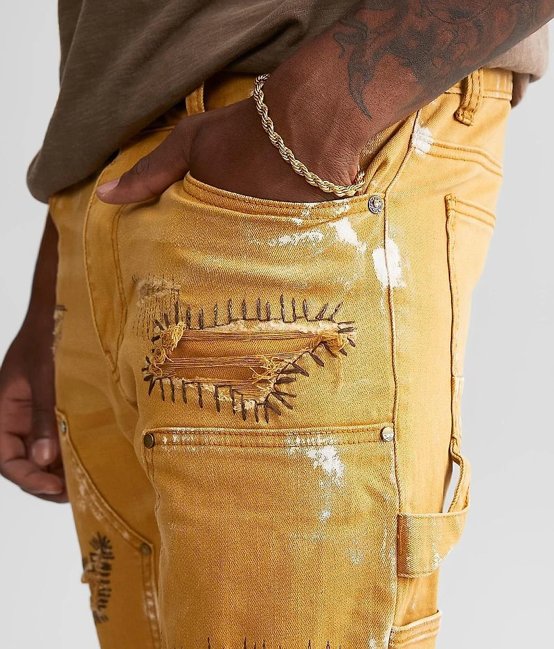 Pieced Taper Stretch Jean