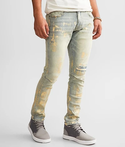 Foiled Taper Stretch Jean