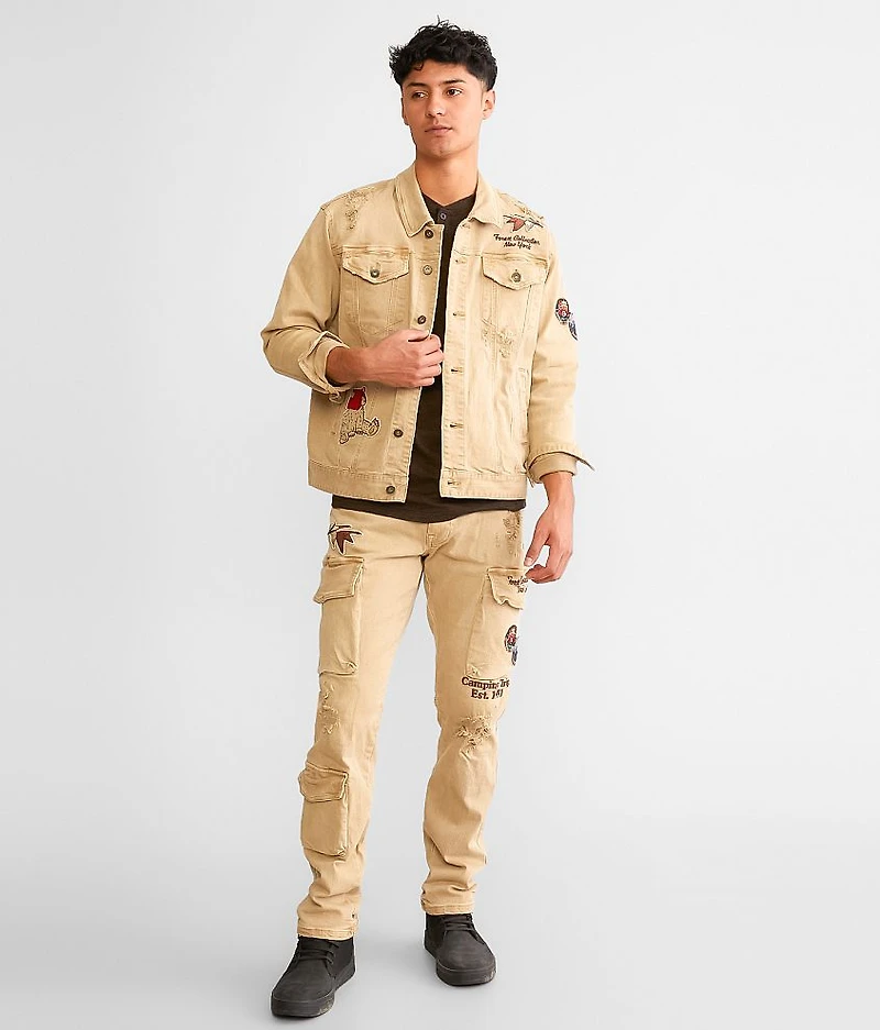 Slim Taper Cargo Stretch Jean
