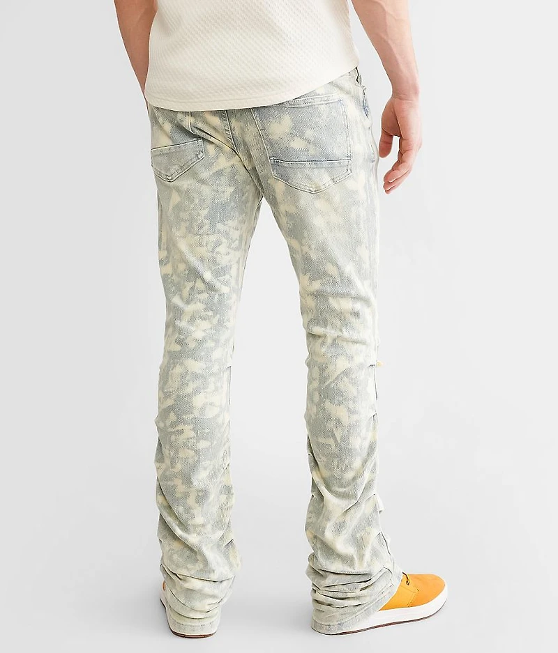 Lazy Stacked Flare Stretch Jean