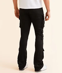 Stacked Cargo Flare Stretch Jean
