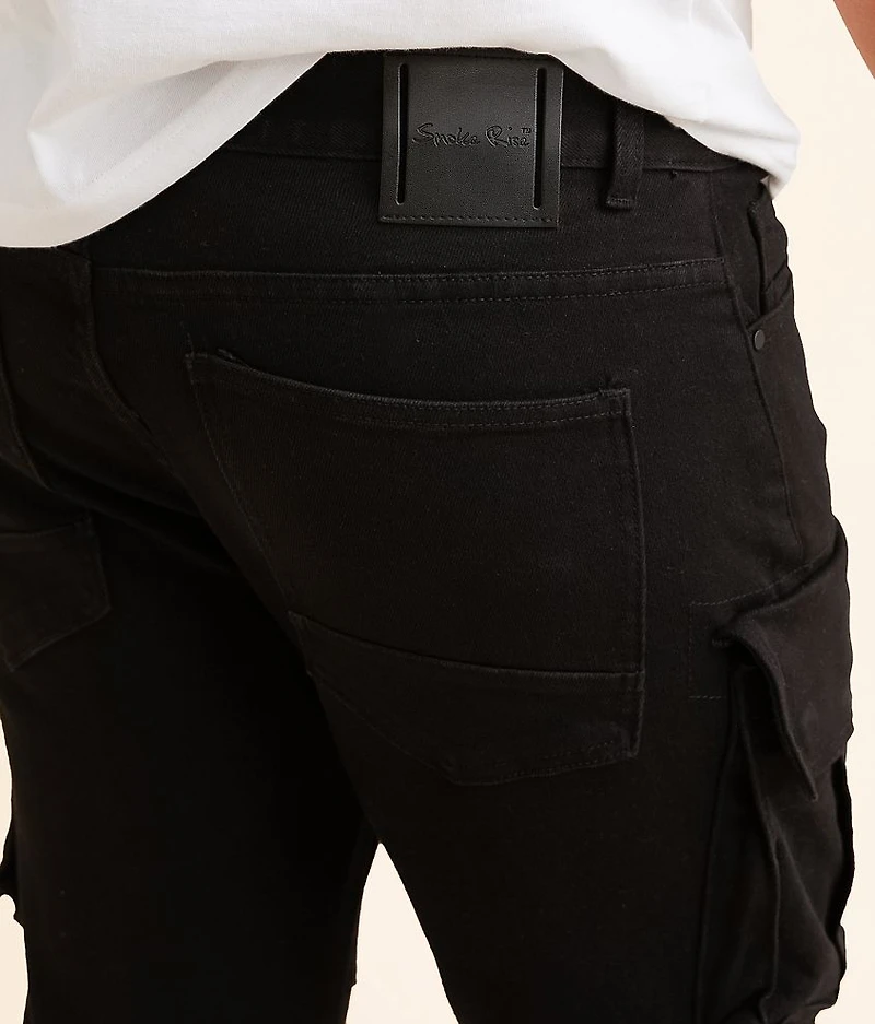 Stacked Cargo Flare Stretch Jean