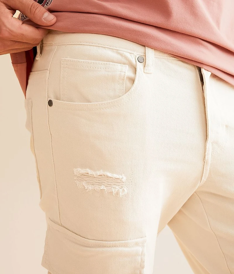 Slim Taper Stretch Cargo Jean