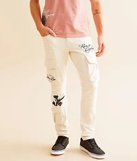 Slim Taper Stretch Cargo Jean