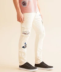 Slim Taper Stretch Cargo Jean