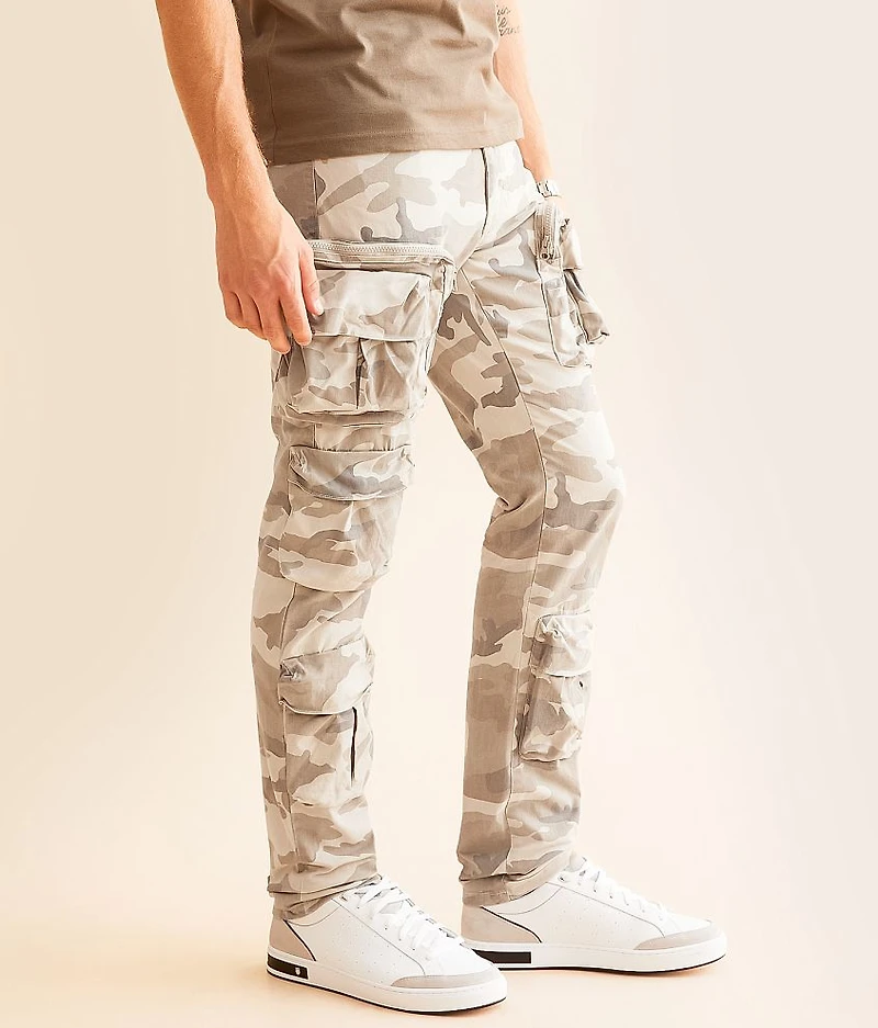 Slim Taper Stretch Cargo Camo Jean