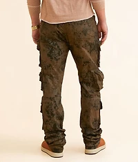 Coated Straight Cargo Stretch Jean