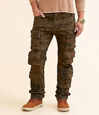 Coated Straight Cargo Stretch Jean