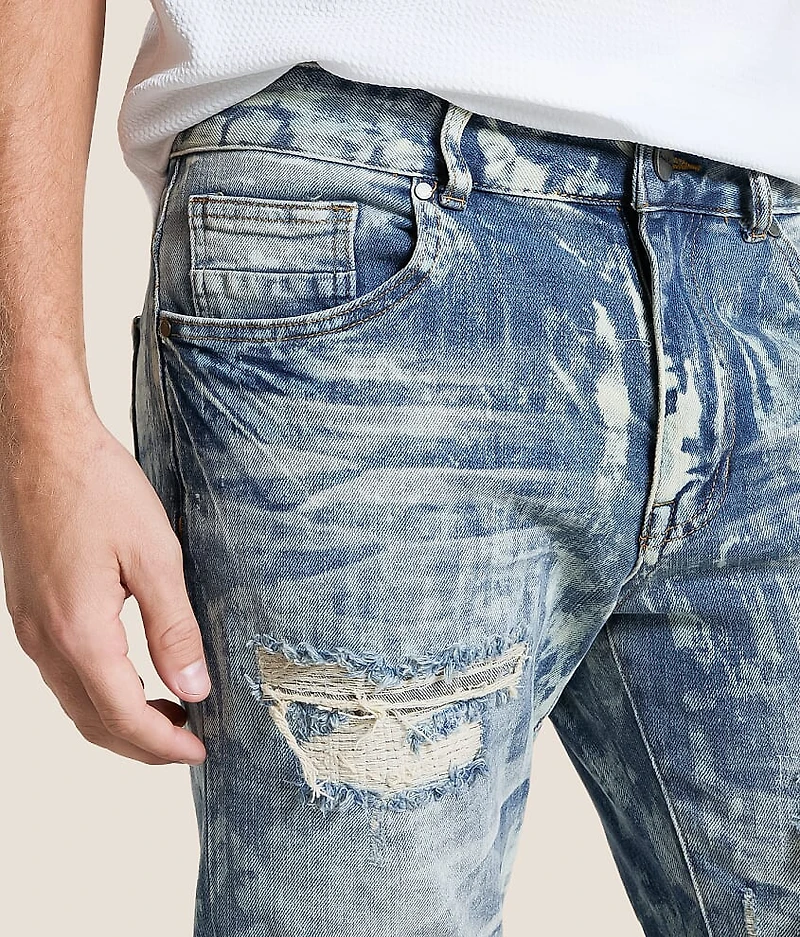 Lazy Stacked Flare Stretch Jean