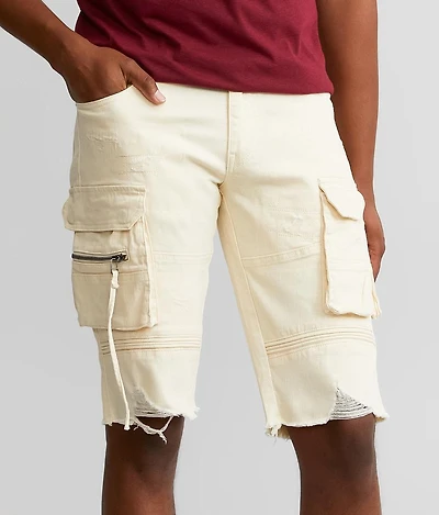 Cargo Denim Stretch Short