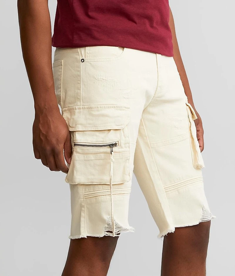 Cargo Denim Stretch Short
