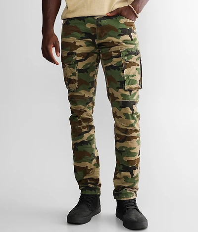 Camo Cargo Taper Stretch Pant