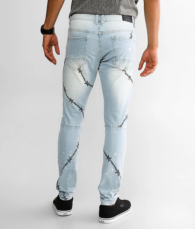 Barbed Wire Taper Stretch Jean