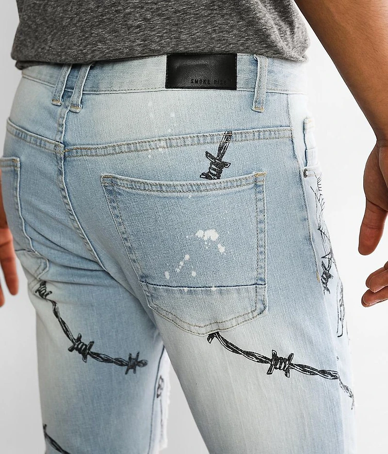 Barbed Wire Taper Stretch Jean