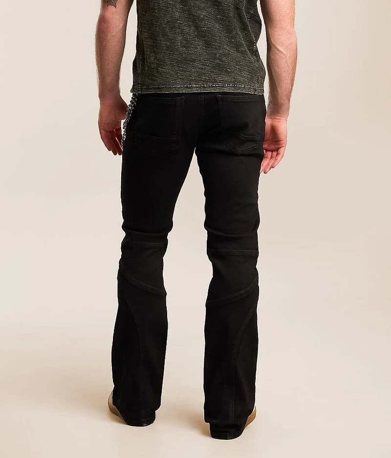 Lazy Stacked Flare Stretch Jean