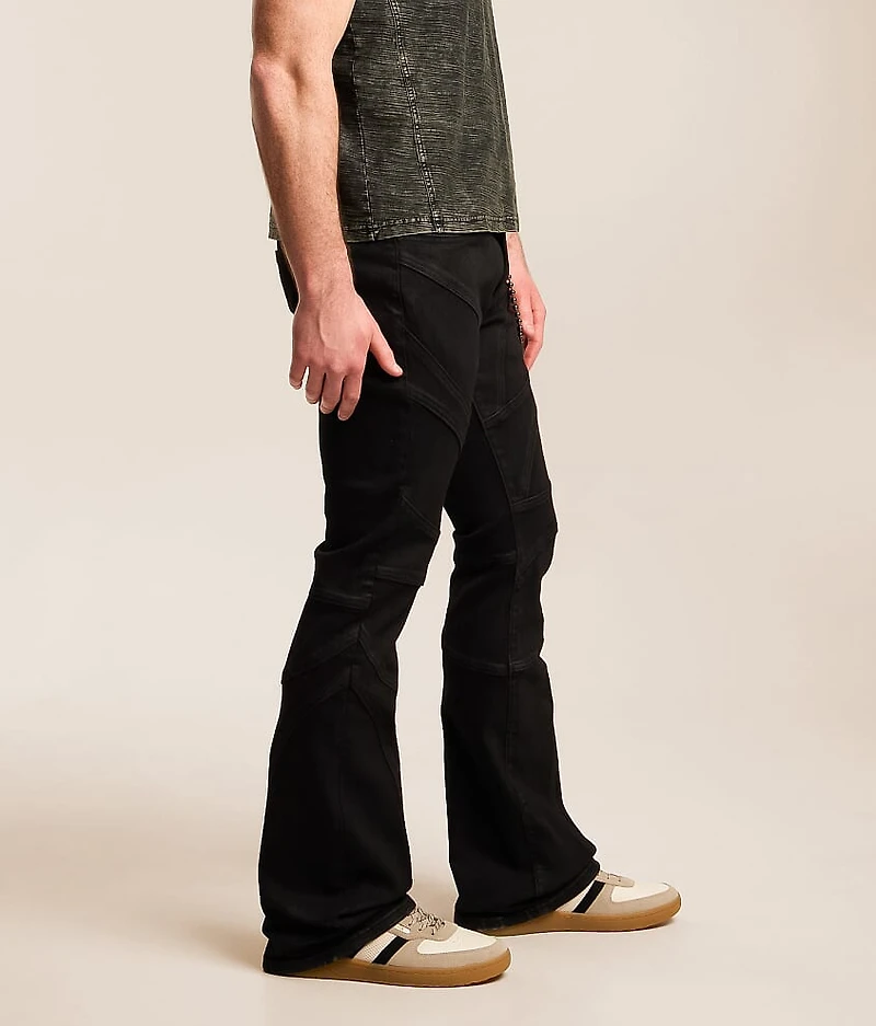 Lazy Stacked Flare Stretch Jean