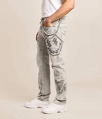 Rhinestone Straight Stretch Jean