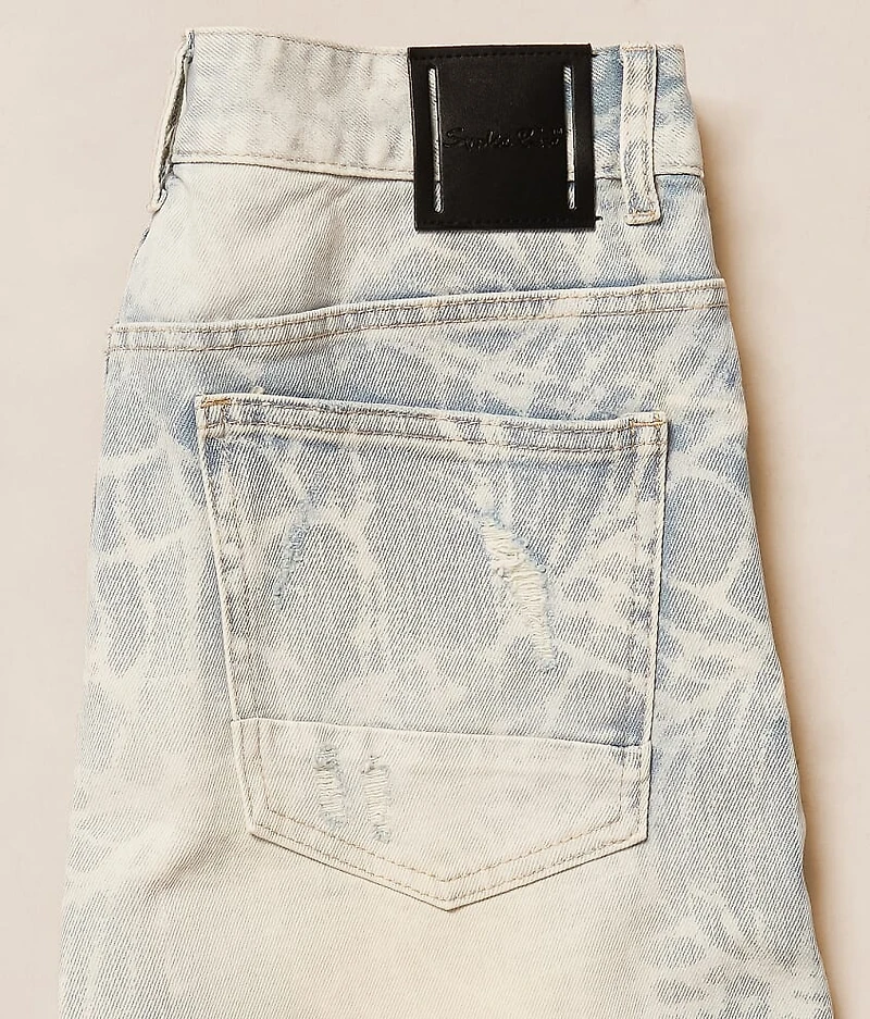 Rhinestone Straight Stretch Jean