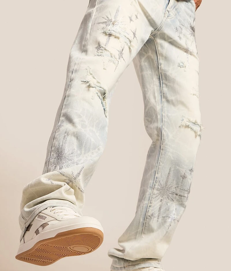 Rhinestone Straight Stretch Jean