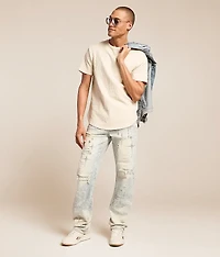 Rhinestone Straight Stretch Jean