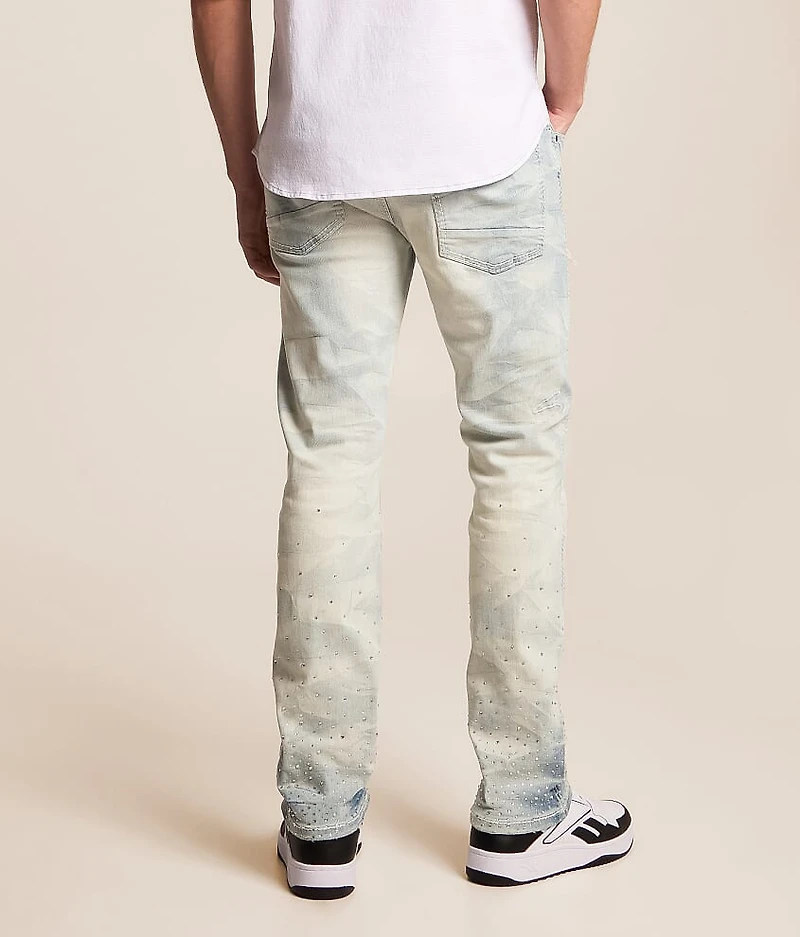 Rhinestone Slim Taper Stretch Jean