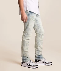 Rhinestone Slim Taper Stretch Jean