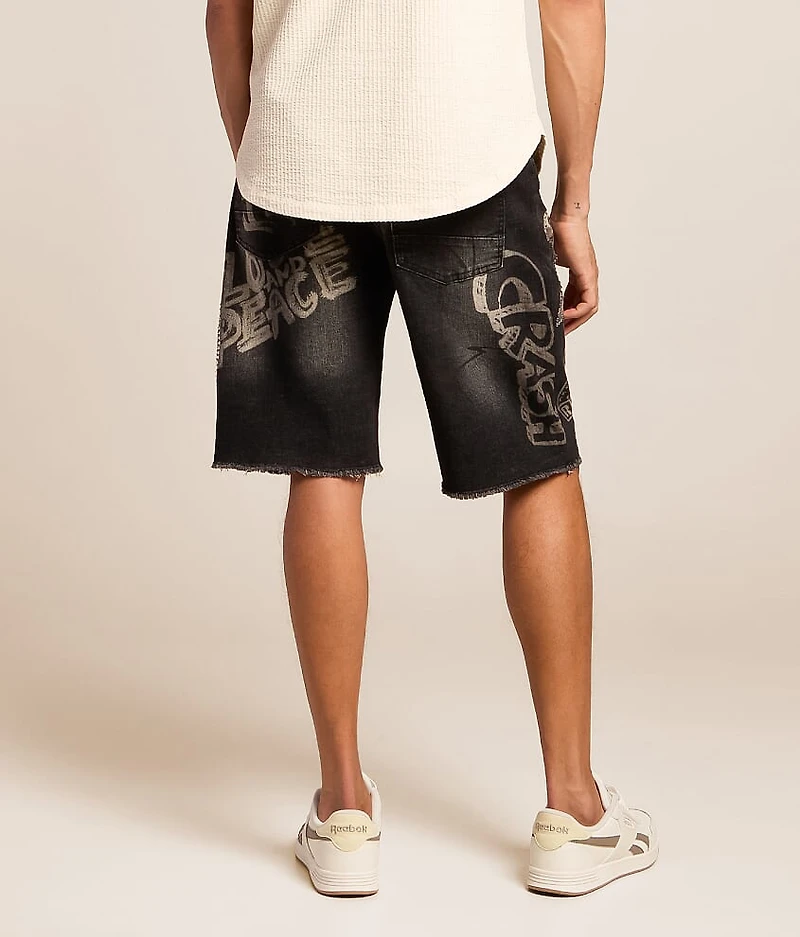 Rhinestone Stretch Short