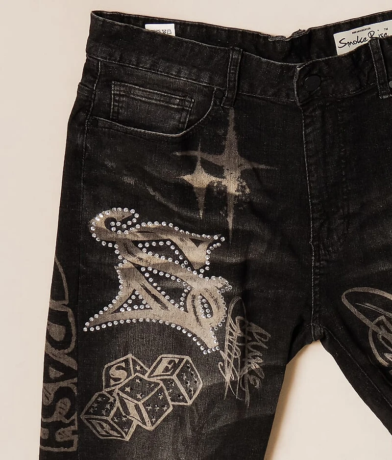 Rhinestone Stretch Short