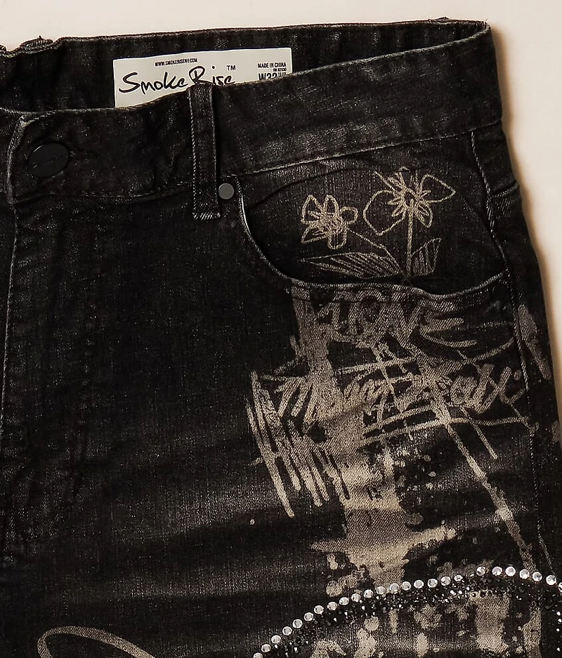 Rhinestone Stretch Short