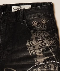 Rhinestone Stretch Short