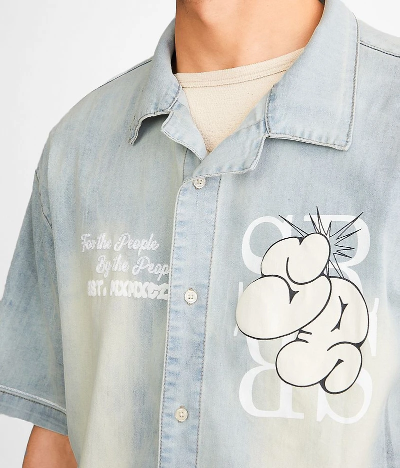 Resort Denim Stretch Shirt