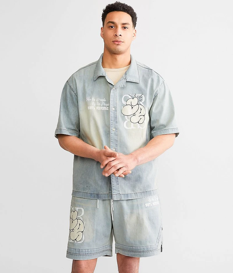 Resort Denim Stretch Shirt