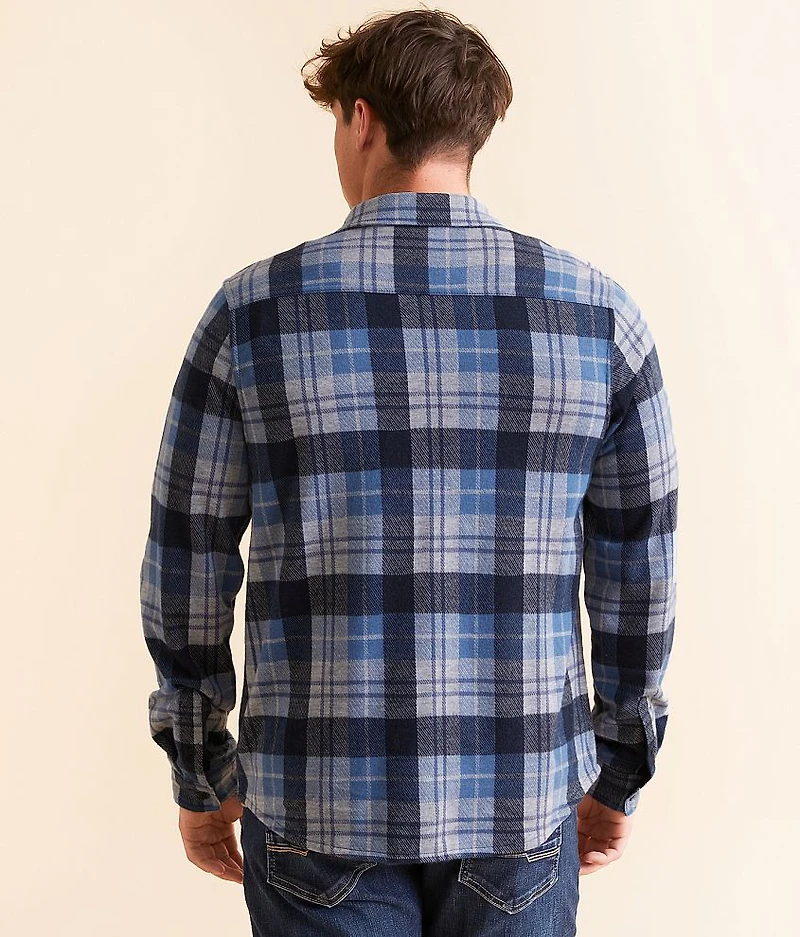 Jacquard Knit Plaid Shirt