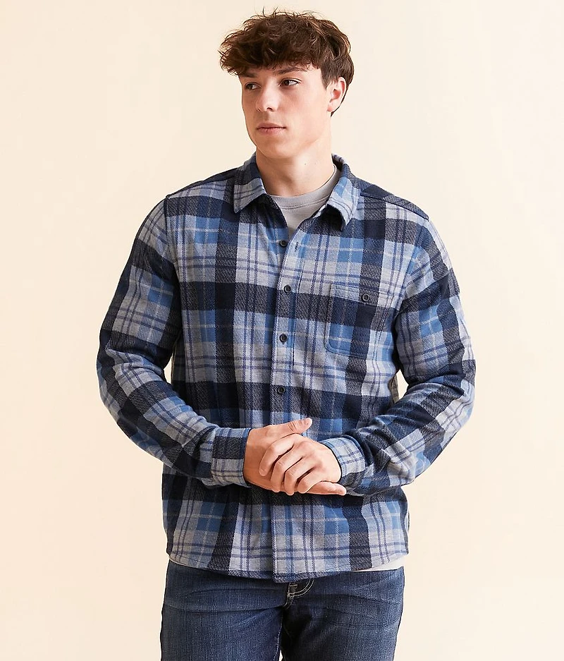 Jacquard Knit Plaid Shirt