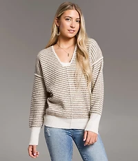 Oversized Stripe Knit Sweater