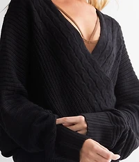 Surplice Dolman Sweater
