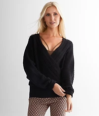 Surplice Dolman Sweater